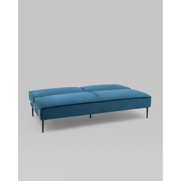 Диван прямой Кассель велюр синий