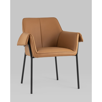 Кресло Бесс экокожа коричневый