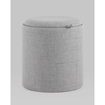 Пуф-столик с ящиком Хюгге S рогожка серый