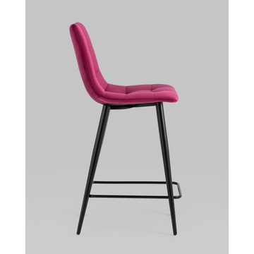 Стул полубарный Джанго велюр винный высота сиденья 60 см