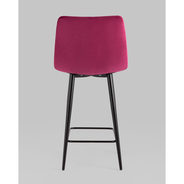 Стул полубарный Джанго велюр винный высота сиденья 60 см