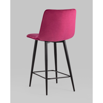 Стул полубарный Джанго велюр винный высота сиденья 60 см