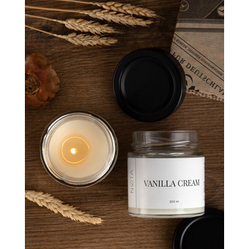 Свеча ароматическая Nota Vanilla cream, 200 мл
