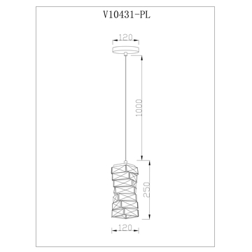 Светильник подвесной светодиодный Moderli V10431-PL Lazio