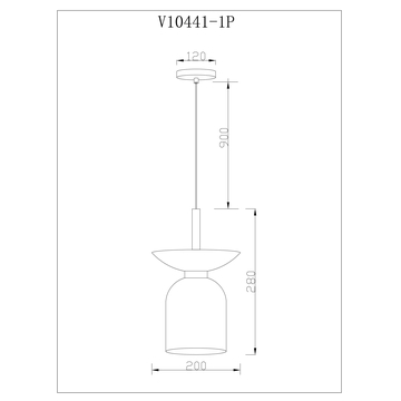 Светильник подвесной Moderli V10441-1P Lecce