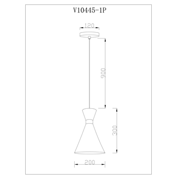 Светильник подвесной Moderli V10445-1P Pesaro