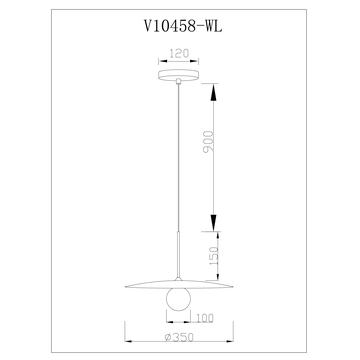 Светильник подвесной Moderli V10458-1P Trento