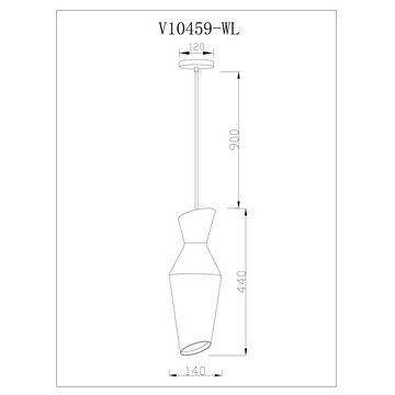 Светильник подвесной Moderli V10459-1P Bozen