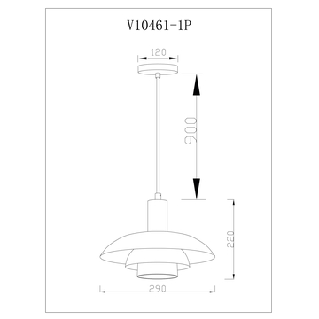 Светильник подвесной Moderli V10461-1P Pescara