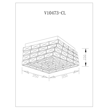 Люстра потолочная светодиодная Moderli V10473-CL Venice