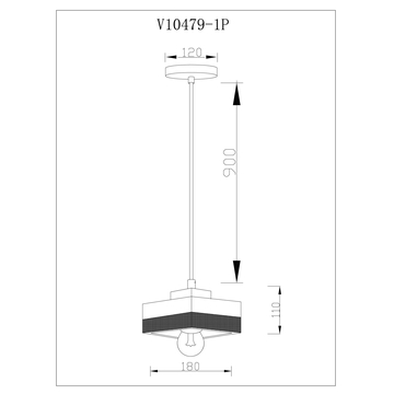 Светильник подвесной Moderli V10479-1P Turin