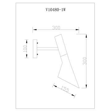 Бра Moderli V10480-1W Turin