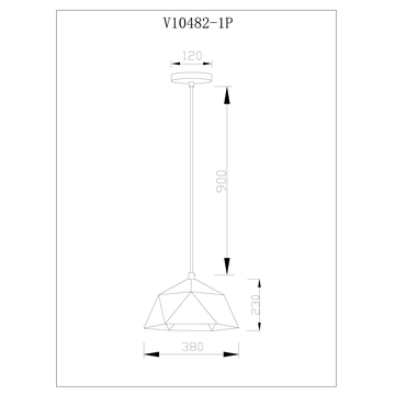 Светильник подвесной Moderli V10482-1P Genoa