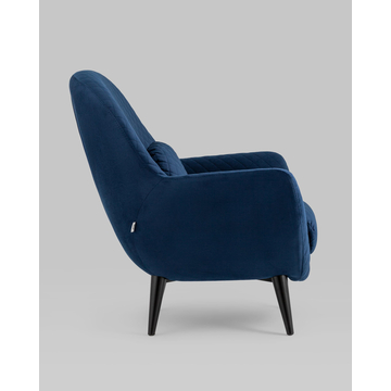 Кресло Карл велюр темно-синий