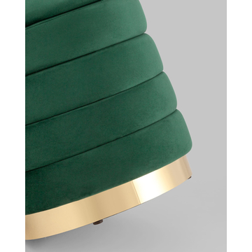 Пуф Франсис с ящиком велюр зелёный