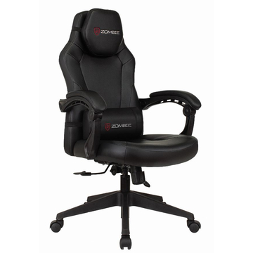 Кресло игровое Zombie Defender черный/карбон эко.кожа крестов. пластик