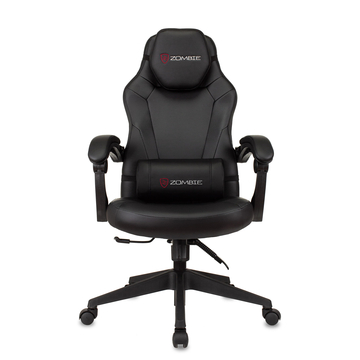 Кресло игровое Zombie Defender черный/карбон эко.кожа крестов. пластик