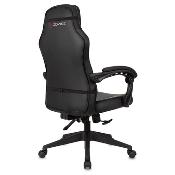 Кресло игровое Zombie Defender черный/карбон эко.кожа крестов. пластик