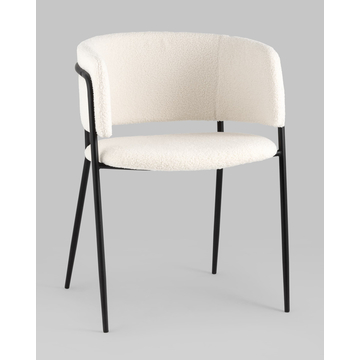 Стул Нэлли ткань букле белый