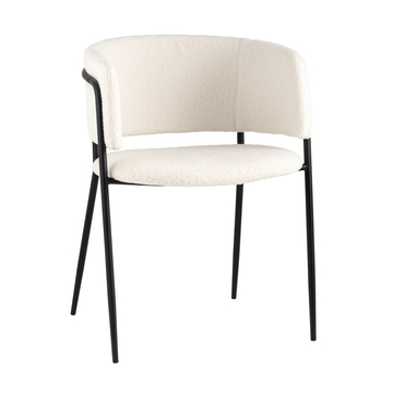 Стул Нэлли ткань букле белый