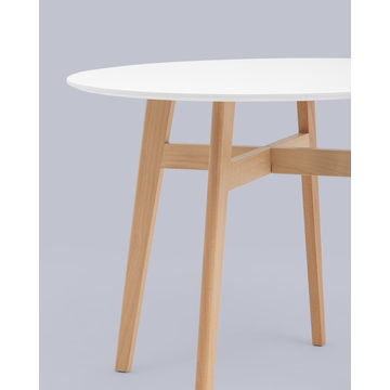 Стол обеденный Target Circle 90*90 белый