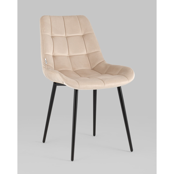 Стул Флекс велюр кремовый глянец