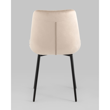 Стул Флекс велюр кремовый глянец