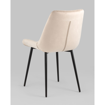 Стул Флекс велюр кремовый глянец