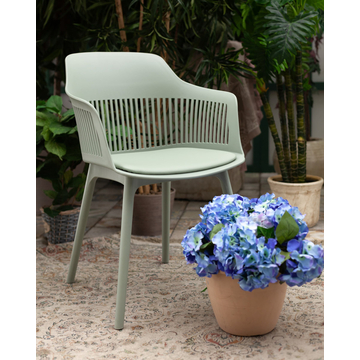 Стул Crocus с подушкой серо-зеленый