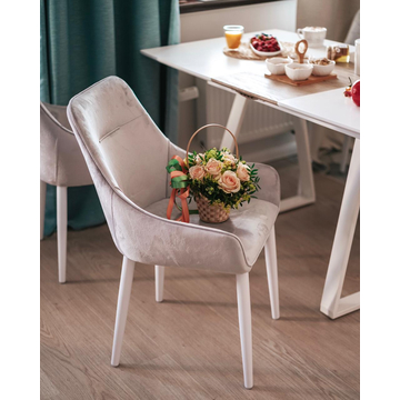 Стол обеденный Детройт раскладной 120-160*80 белый