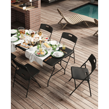 Стул складной банкетный SUPER LITE черный