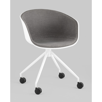 Кресло офисное LIBRA рогожка серый