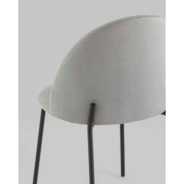 Стул Коди велюр серый