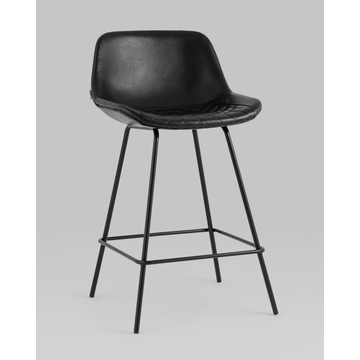 Стул полубарный Деймон экокожа черный