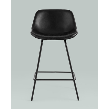 Стул полубарный Деймон экокожа черный