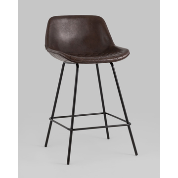 Стул полубарный Деймон экокожа коричневый