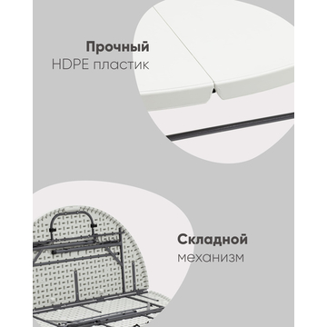 Стол складной круглый Кейт 150