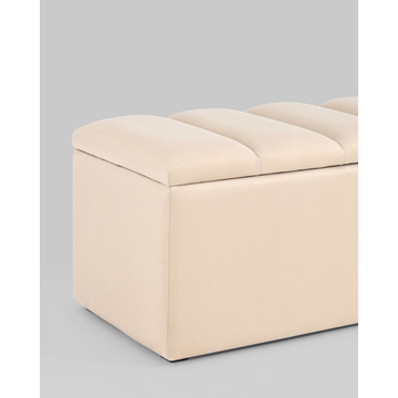 Пуф с крышкой Нильсон 2 велюр бежевый