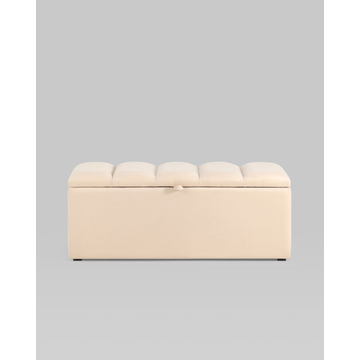 Пуф с крышкой Нильсон 2 велюр бежевый