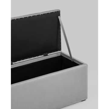 Пуф с крышкой Нильсон 2 велюр серый