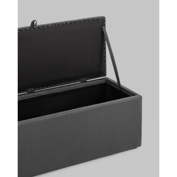 Пуф с крышкой Нильсон 2 велюр тёмно-серый