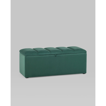 Пуф с крышкой Нильсон 2 велюр зелёный