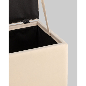 Пуф с крышкой Нильсон велюр бежевый