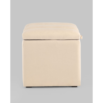 Пуф с крышкой Нильсон велюр бежевый