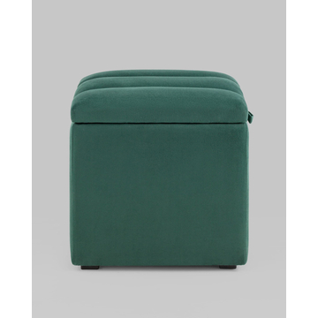 Пуф с крышкой Нильсон велюр зелёный