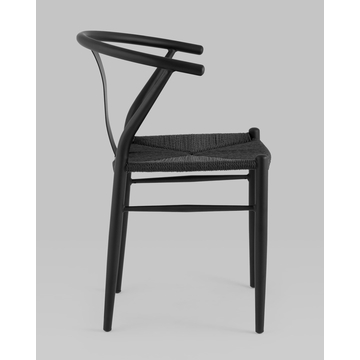 Стул обеденный Wishbone Style черный