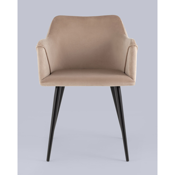 Стул с подлокотниками Джоэл велюр бежевый