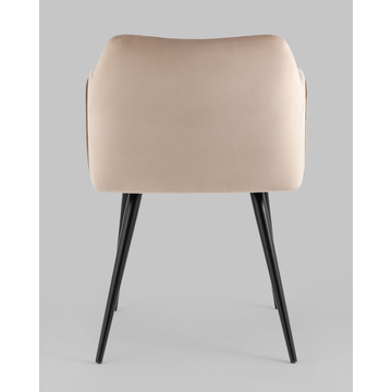 Стул с подлокотниками Джоэл велюр бежевый