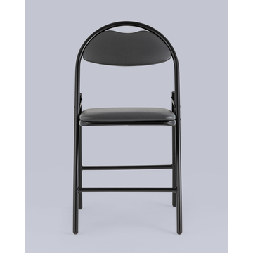 Стул складной Hagen экокожа серый каркас черный