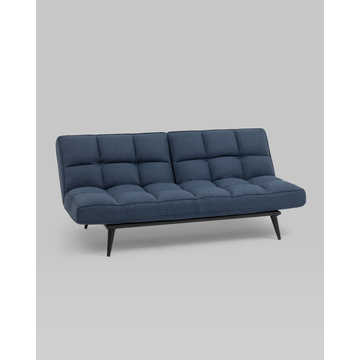 Диван Фьорд рогожка синий на металлическом каркасе